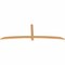 Ekena Millwork Bellingham Timber Gable Bracket, Western Red Cedar, 96"W x 32"H x 1 1/2"D x 3 1/2"F, 8/12 Pitch GBW096X32X0204BEL00SWR - alternate 4